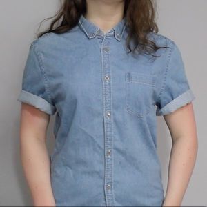 urban outfitters - chambray button down shirt